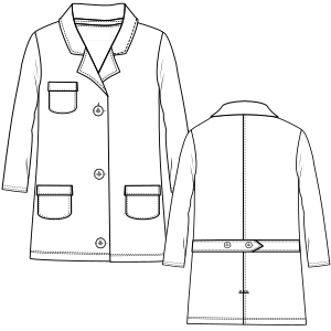 Fashion sewing patterns for UNIFORMS One-Piece Smock 6712